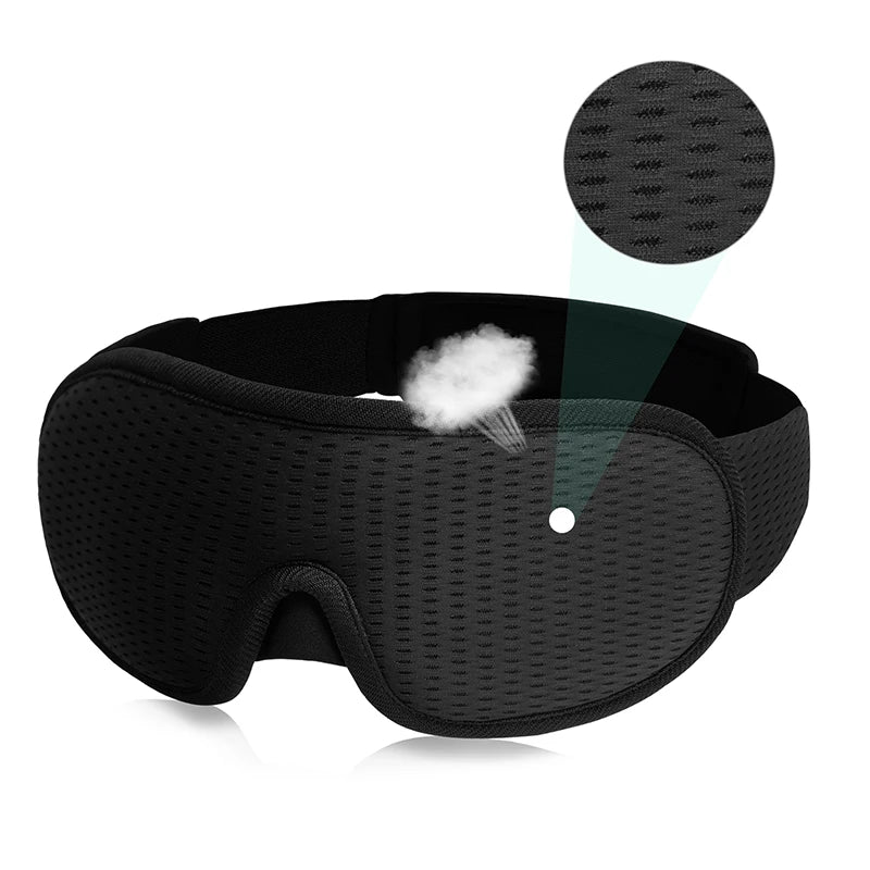 Máscara de dormir 3d bloquear luz máscara de sono para olhos macio dormir ajuda máscara de olho para viagens noite respirável slaapmasker