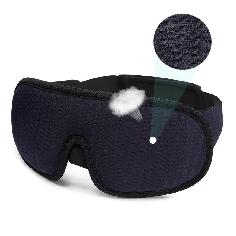 Máscara de dormir 3d bloquear luz máscara de sono para olhos macio dormir ajuda máscara de olho para viagens noite respirável slaapmasker